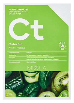 Тканевая маска для лица Phyto-Chemical Skin Supplement Sheet Mask Catechin 25мл
