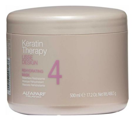 Маска для волос Lisse Design Keratin Therapy Rehydrating Mask 500г: Маска 500мл