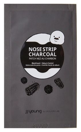 Полоски для носа от черных точек экстрактом угля Pore Nose Strip Charcoal 6шт