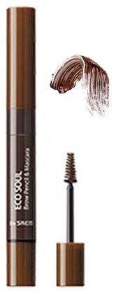Тушь-карандаш для бровей Eco Soul Brow Pencil & Mascara 0,2г/2,5мл: 02 Natural Brown
