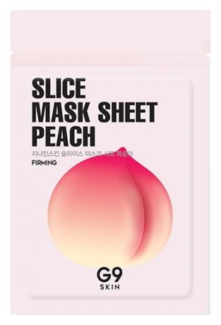 Маска-слайс для лица тканевая осветляющая G9 Skin Slice Mask Sheet Peach 10мл (персик)