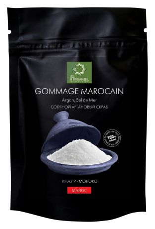 Соляной аргановый скраб для тела Gommage Marocain (инжир-молоко): Скраб 60г