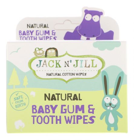 Детские салфетки для полости рта с ксилитом Natural Baby Gum & Tooth Wipes 25шт