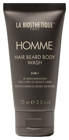 Очищающий гель для тела, волос и бороды Homme Hair Beard Body Wash: Гель 75мл