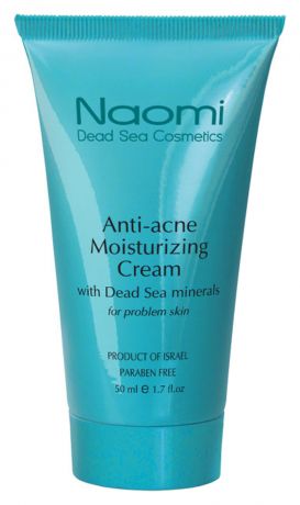 Увлажняющий крем для лица против акне Anti-Acne Moisturizing Cream With Dead Sea Minerals 50мл
