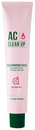 Маска для проблемной кожи с розовой глиной AC Clean Up Pink Powder Mask: Маска 100мл