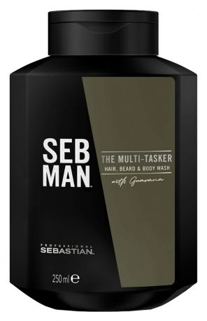 Шампунь для ухода за волосами, бородой и телом Seb Man The Multi-Tasker Hair, Beard & Body Wash: Шампунь 250мл