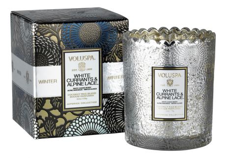 Ароматическая свеча White Currants & Alpine Lace (белая смородина и альпийские кружева): В подарочной коробке