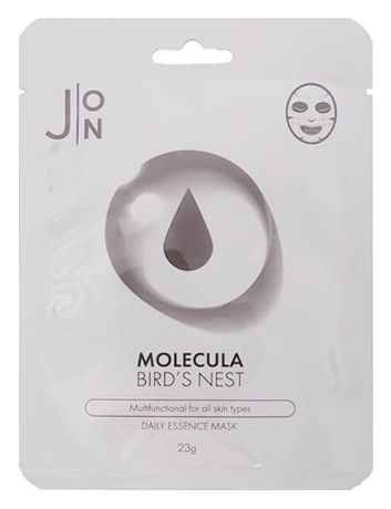 Тканевая маска для лица Molecula Bird's Nest Essence Mask: Маска 10*23г