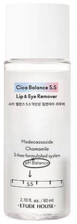 Двухфазное очищающее средство для снятия макияжа с глаз и губ Cica Balance 5.5 Lip & Eye Remover 80мл
