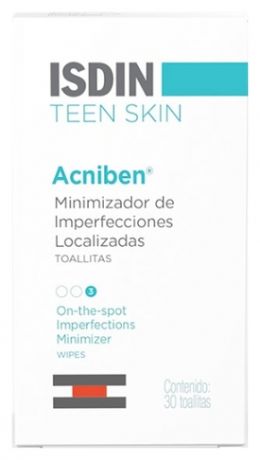 Салфетки влажные для лица Teen Skin Acniben Minimizador Be Imperfecciones Localizadas 30шт