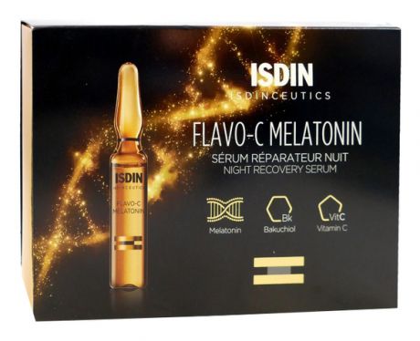 Ночная сыворотка для лица Isdinceutics Flavo-C Melatonin: Сыворотка 10*2мл