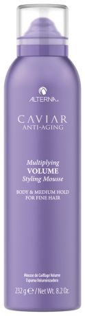 Мусс для придания волосам объема и плотности с кератиновым комплексом Caviar Anti-Aging Multiplying Volume Styling Mousse ...