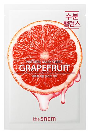 Тканевая маска с экстрактом грейпфрута Natural Grapefruit Mask Sheet 21мл