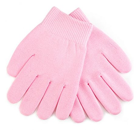 Маска-перчатки увлажняющие гелевые многоразового использования (розовые)