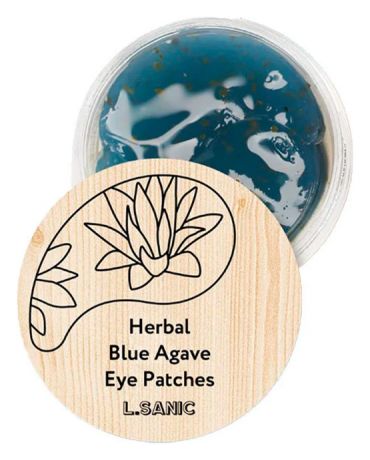 Гидрогелевые патчи для области вокруг глаз Herbal Blue Agave Hydrogel Eye Patches: Патчи 60шт