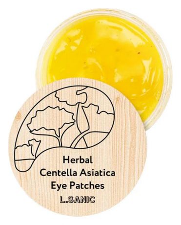 Гидрогелевые патчи для области вокруг глаз Herbal Centella Asiatica Hydrogel Eye Patches: Патчи 60шт
