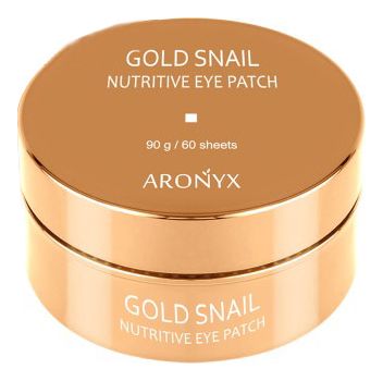 Гидрогелевые патчи для кожи вокруг глаз с муцином улитки и золотом Aronyx Gold Snail Nutritive Eye Patch 60шт