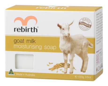 Увлажняющее мыло на основе козьего молока Rebirth Goat Milk Moisturising Soap 100г