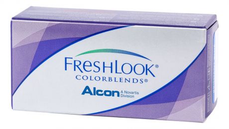 Цветные контактные линзы FreshLook Colorblends (2 блистера): оптическая сила -5,50; цвет gemstone green