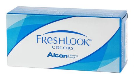 Цветные контактные линзы FreshLook Colors (2 блистера): оптическая сила -3,50; цвет blue