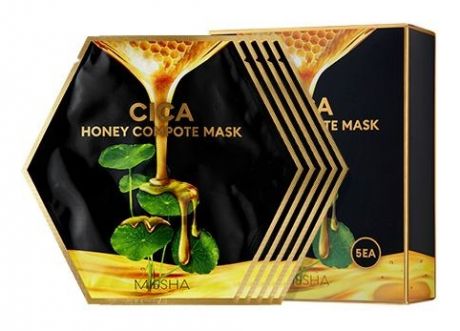Концентрированная тканевая маска для лица Cica Honey Compote Mask: Маска 5*27г