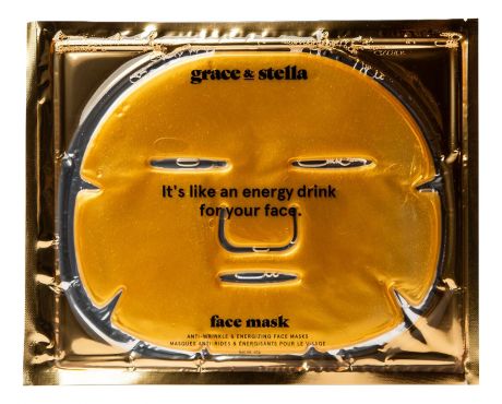 Энергетическая маска для лица с коллагеном и коллоидным золотом Anti Wrinkle + Energizing Face Masks: Маска 6шт