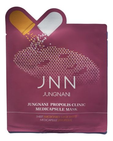 Тканевая маска питательная с прополисом Jungnani JNN Propolis Clinic Medicapsule Mask 23мл