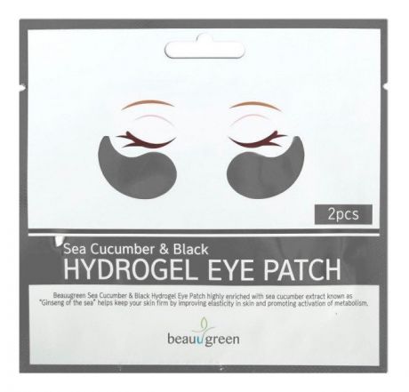 Гидрогелевые патчи для кожи вокруг глаз Sea Cucumber & Black Hydro-Gel Eye Patch: Патчи 2шт