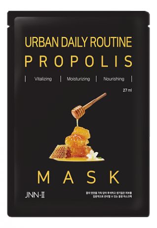 Тканевая маска для лица с прополисом JNN-II Urban Daily Routine Propolis Mask 27мл
