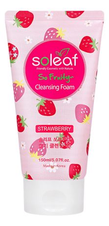 Очищающая пенка для лица с экстрактом клубники So Fruity Strawberry Cleansing Foam: Пенка 150мл