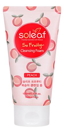 Очищающая пенка для лица с экстрактом персика So Fruity Peach Cleansing Foam: Пенка 150мл