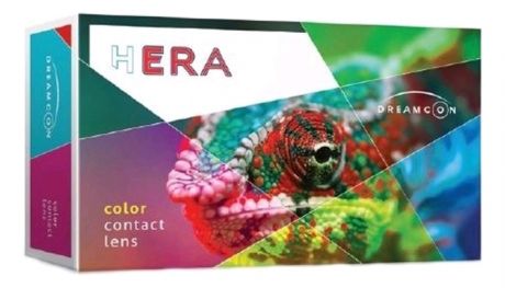 Цветные контактные линзы Hera Color Paradise 3-Tone (2 блистера): оптическая сила -2,00; цвет aqua
