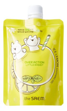 Гель для лица и тела успокаивающий Over Action Rabbit Ice Lemon Soothing Gel 180мл