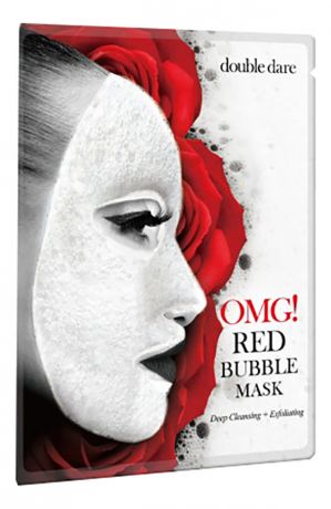 Маска для лица с экстрактами 8 красных растений Red Bubble Mask 26г