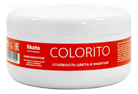 Маска-смузи для волос с маслом макадамии и маслом сладкого миндаля Colorito: Маска-смузи 250мл