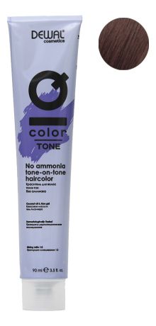 Краситель для волос Тон-в-тон с кокосовым маслом без аммиака Cosmetics IQ Color Tone Haircolor 90мл: 5.38 Light Gold Brown...