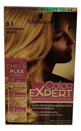 Стойкая крем-краска для волос Color Expert 167мл: 9.1 Холодный блонд