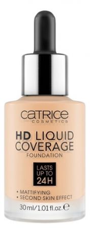 Тональная основа для лица HD Liquid Coverage Foundation 30мл: 005 Ivory Beige
