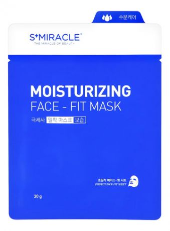 Тканевая маска для лица S+Miracle Moisturizing Face Fit Mask 30мл