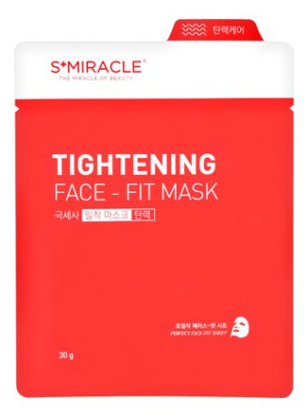 Тканевая маска для лица S+Miracle Tightening Face Fit Mas 30мл