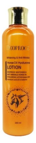 Лосьон для лица с лошадиным жиром Whitening & Anti-Wrinkle Horse Oil Hyalurone Lotion 260мл