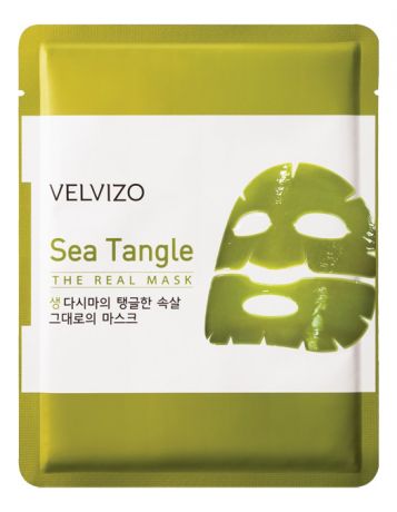Гидрогелевая маска для лица с экстрактом 7-ми морских водорослей Sea Tangle The Real Mask 20г: Маска 5шт