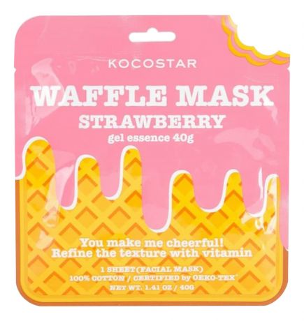 Вафельная маска для лица Клубничный фреш Waffle Mask Strawberry 40г