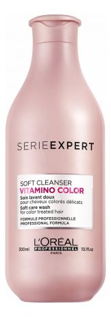 Бессульфатный шампунь для волос Serie Expert Vitamino Color Soft Cleanser Care Wash 300мл
