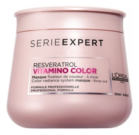 Маска для защиты цвета волос с ресвератролом Serie Expert Vitamino Color Resveratrol Masque: Маска 250мл