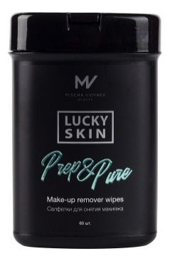 Салфетки для снятия макияжа Lucky Skin Prep & Pure 60шт