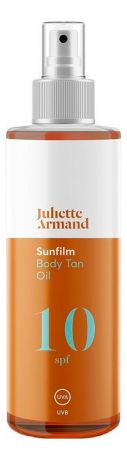 Масло для интенсивного загара Sunfilm Body Tan Oil SPF10 200мл