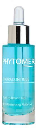 Увлажняющий гель для лица придающий сияние коже Hydracontinue Flash Hydratant 12H 30мл