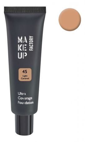 Ультраплотный тональный крем для лица Ultra Coverage Foundation 30мл: 45 Light Caramel